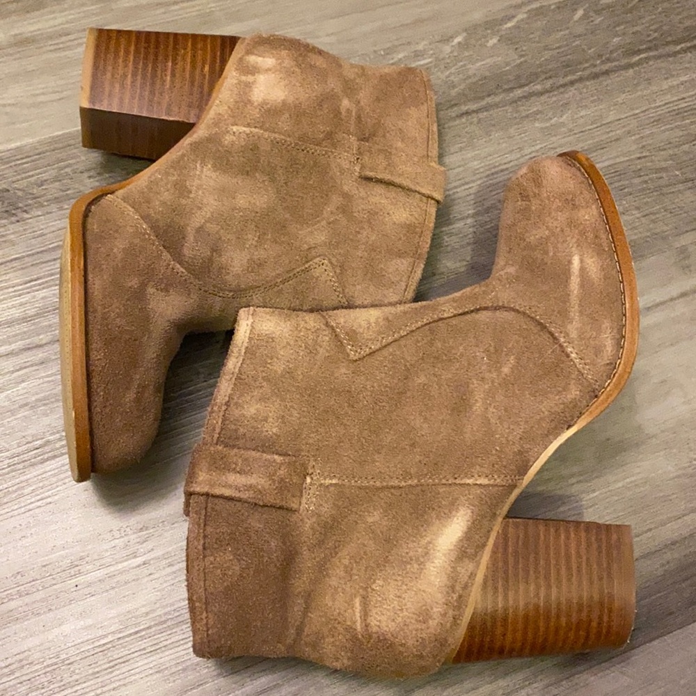 Leather booties